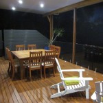 Outdoor Deck at night Northern Beaches Sydney